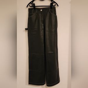 Staud Vegan Leather Wide Legged Pants